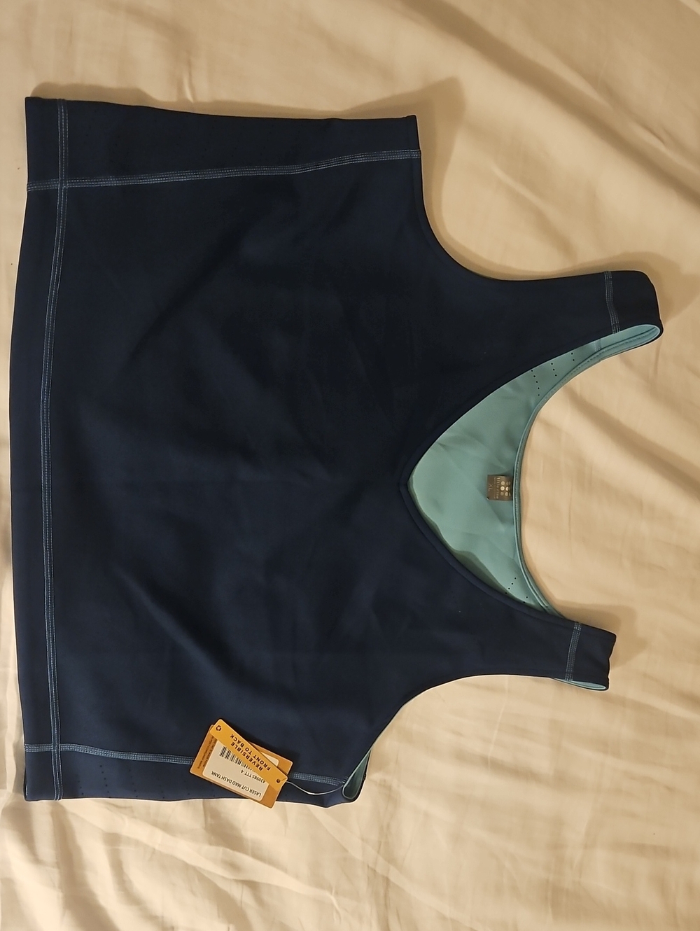 Title Nine Navy Blue/ Teal Tank
